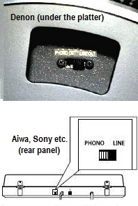 phono / line switches